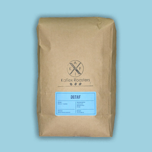 Colombia Swiss Water Decaf 5 lb wholesale coffee bag by Kafiex Roasters