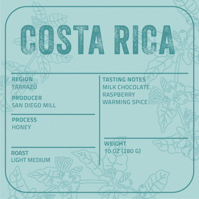 Costa Rica Tarrazú – San Diego Honey
